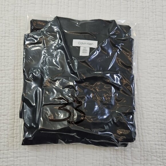 Calvin Klein Flannel Shirt Men's M Medium Black Check Long Sleeve EUC Old Money - Picture 15 of 15